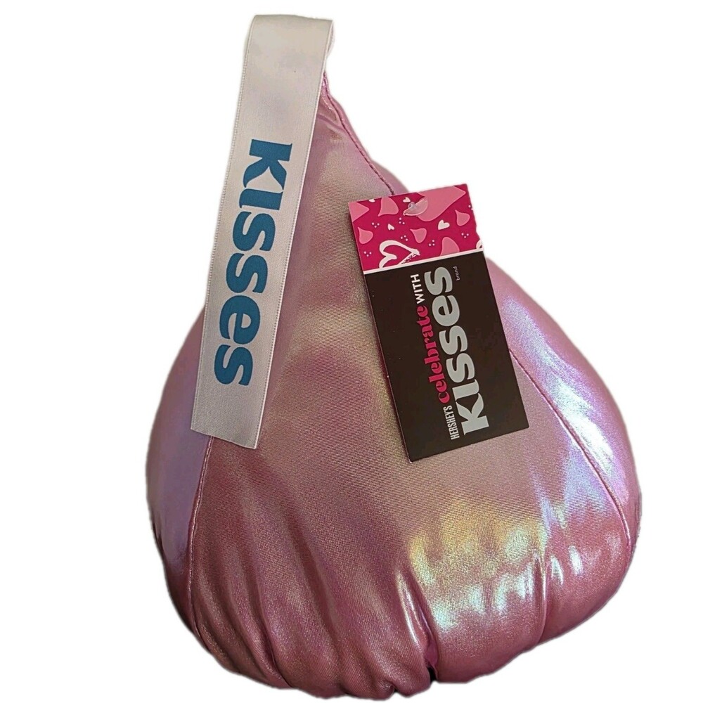 NWT HERSHEY’S KISSES PLUSH, 7 Inches tall In Iridescent Pink